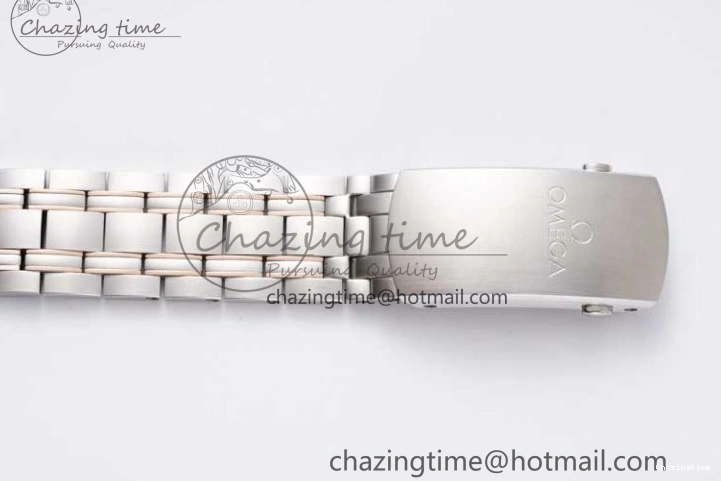 1218 UrbanChic Seamaster Diver 300M SS RG Black Ceramic Bezel JVSF 1:1 Best Edition Black Dial on SS RG Bracelet A 7786